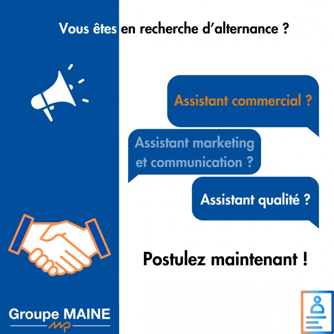 Recrutement alternance